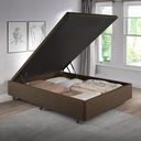Ver imagem 1 de Cama Box Baú Viúva 128x188x42 Cm Linho com Pistão a Gás