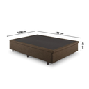 Ver imagem 2 de Cama Box Baú Viúva 128x188x42 Cm Linho com Pistão a Gás