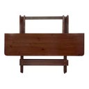 Ver imagem 2 de Mesa Retangular Dobrável Bar 120x70 Madeira Maciça - Imbuia