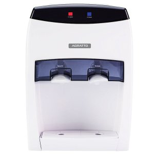 Bebedouro Refrigerado Eletrônico Bivolt Água Gelada Natural Garrafão Galão Branco Agratto