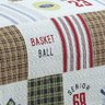 Colcha de Solteiro Teen Infantil Cobre Leito Menino Dupla Face Basket Ball - 4
