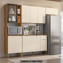 Ver imagem 2 de Cozinha Compacta Balcão sem Tampo Laura Plus Soft/freijó Z06 - Mpozenato