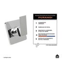 Ver imagem 2 de Acabamento de Misturador Monocomando para Chuveiro Quadrado Purangi Pingoo.casa - Prata