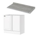 Ver imagem 6 de Balcão Canto Americana Henn com Tampo Mdf Henn 94 Cm Branco/calcare