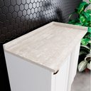 Ver imagem 3 de Balcão Canto Americana Henn com Tampo Mdf Henn 94 Cm Branco/calcare