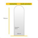 Ver imagem 3 de Espelho de Parede Orgânico Vitral Led Quente Corpo Inteiro 150x50cm Banheiro Sala Quarto