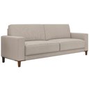 Ver imagem 1 de Sofá 3 Lugares 214cm Sala de Estar Living Pés Madeira Viso M03 Linho Cru - Lyam Decor