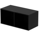 Ver imagem 2 de Nicho Duplo Horizontal para Lp Vinil em Mdf Preto