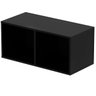 Nicho Duplo Horizontal para Lp Vinil em Mdf Preto - 2