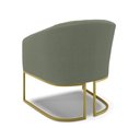 Ver imagem 7 de Poltrona Decorativa Base Industrial Dourado Stella Bouclê D03 - D'Rossi