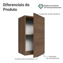 Ver imagem 3 de Armário Aéreo para Quarto 40 cm 1 Porta Rustic Neo Madesa
