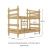 Beliche Madeira Maciça - Vira 2 Camas - para Colchão 78/88 X 188cm Porto Multimóveis Cr4138 - 4