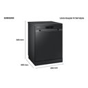 Ver imagem 2 de Lava-louças Samsung Dw60c7050f 14 Serviços Preto 127v