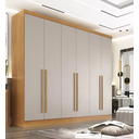 Ver imagem 1 de Guarda Roupa Casal 6 Pts 100% Mdf Gramado - Móveis Valverde