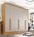 Ver imagem 1 de Guarda Roupa Casal 6 Pts 100% Mdf Gramado - Móveis Valverde