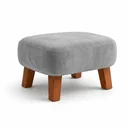 Ver imagem 7 de Poltrona Amamentação Viena Suede + Puff Macio Quarto Bebe:Cinza