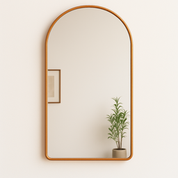 Espelho Grande com Moldura Metal Corpo Inteiro Decorativo 115x60cm Bronze - 2