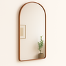 Espelho Grande com Moldura Metal Corpo Inteiro Decorativo 115x60cm Bronze - 3