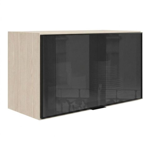 Armario Aereo Basculante Vidro MDF 80 cm Kali 166804 Bianco Toq Nicioli