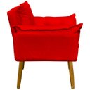Ver imagem 2 de Kit 2 Poltronas Decorativas Reforçada para Sala Alice para Recepção Manicure Escritório Suede