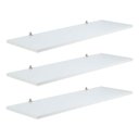 Ver imagem 2 de Jogo 3 Prateleiras Lisas Mdf Kit 30x10cm Suporte Invisivel