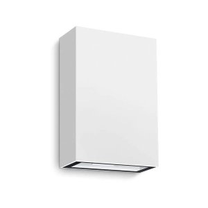 Arandela Led Branca Led 4w 3000k 12cm Muro Parede Externa Delis