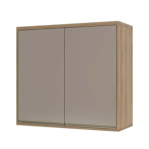 Armário Cozinha Aéreo de Parede 2 Portas 80 - Módulo Cozinha Mel - Luciane:Graff