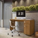 Ver imagem 2 de Mesa de Trabalho Home Office Studio C/ Gaveteiro e Suporte para Cpu - Imbuia