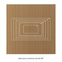 Ver imagem 5 de Painel Ripado para TV 86 Polegadas Planejado 240x250cm Aruá CabeCasa MadeiraOriginals Marrom/Jatobá