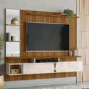 Ver imagem 3 de Painel Para TV 55 Polegadas Intense 1.8 Lukaliam Ripado 3D/Off White Perolizado