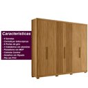 Ver imagem 3 de Guarda Roupa Casal 6 Portas 4 Gavetas Araguaia - Freijó