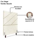 Ver imagem 4 de Cabeceira Solteiro 100 Cm com Frame Cristal Boucle Bege Artte
