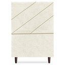 Ver imagem 5 de Cabeceira Solteiro 100 Cm com Frame Cristal Boucle Bege Artte