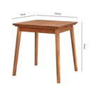 Ver imagem 2 de Mesa Quadrada Madeira Maciça de Eucalipto Neo Castanheira