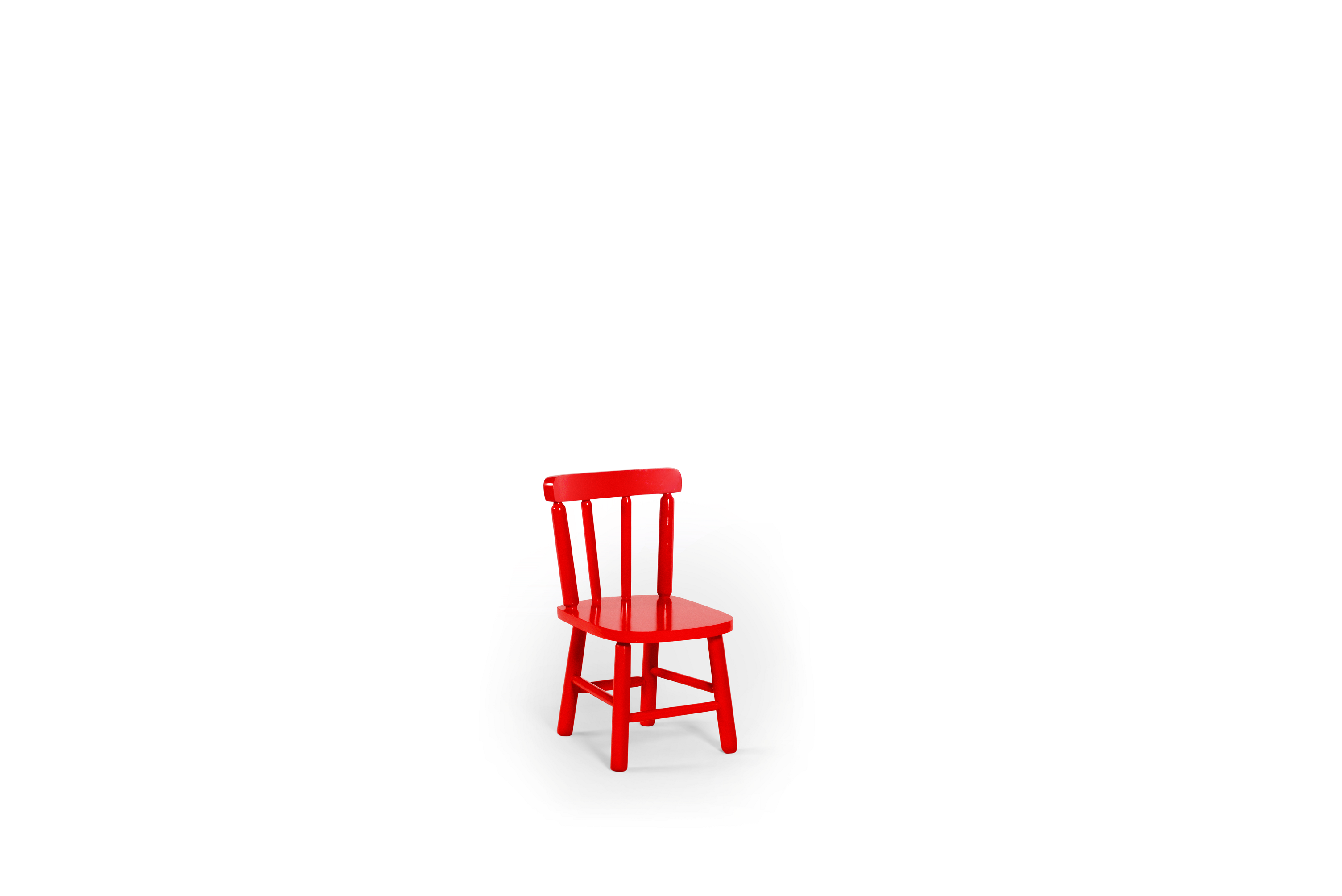 Conjunto Infantil 60x60 com 2 Cadeiras - Vermelha - JM Móveis - 3