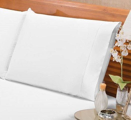 Jogo de Cama Ponto Palito Percal 180 Fios Elegance Solteiro 02 Peças - Branco - 2