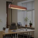 Ver imagem 3 de Luminária Teto Ambiente de Trabalho Madeira Led Minimalista