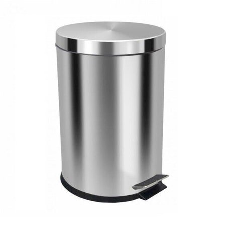 Lixeira em Aço Inox com Pedal e Cesto Interno 20lts