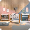 Ver imagem 2 de Mini Berço Multifuncional 3 em 1 Branco Fosco com Amadeirado