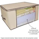 Ver imagem 2 de KIT 3 CAIXA ORGANIZADOR GUARDA ROUPA FLEXIVEL COM ZIPER MULTIUSO COMPACT ARMARIO CLOSETS DOBRAVEL