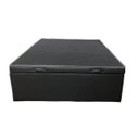 Ver imagem 3 de Cama Baú Casal com 25cm de Profundidade/43cm Altura -blindado Corino Preto