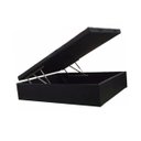Ver imagem 2 de Cama Baú Casal com 25cm de Profundidade/43cm Altura -blindado Corino Preto