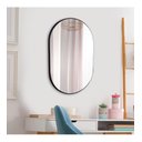 Ver imagem 1 de Espelho Oval Londres 50x40cm Com Borda Preta