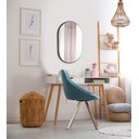 Ver imagem 2 de Espelho Oval Londres 50x40cm Com Borda Preta