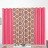 Cortina Forest Rosê Mandala 3,00M x 2,50M para Varão Simples - 1