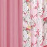 Cortina Forest Floral Rosa 3,00M x 2,50M para Varão Simples - 3