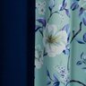 Cortina Forest Floral Verde/Marinho 2,00M x 1,70M para Varão Simples - 3
