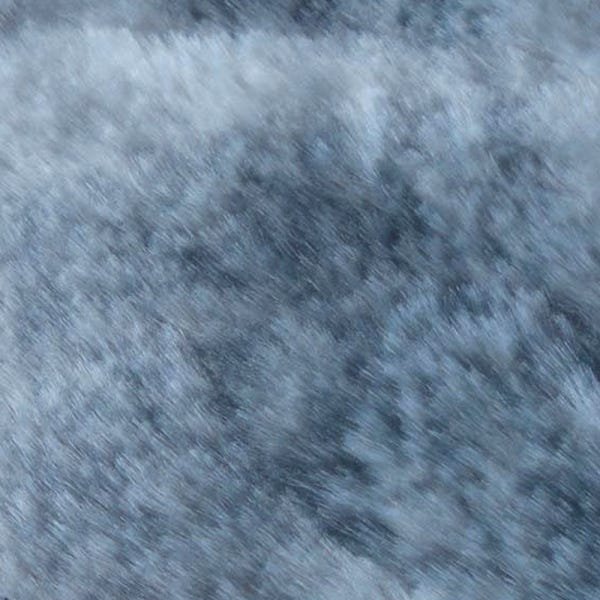 Tapete Pelego de Pele Sintética Cinza e Branco 0,50x0,80M - Joli Tapetes - 3