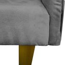 Ver imagem 2 de Caminha Pet Luxo Divâ Tecido Linho Cinza