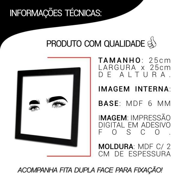 Kit de Quadros Decorativos em Mdf Designer de Sobrancelhas 17 - 6